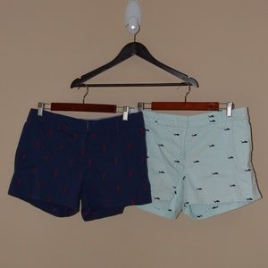**2 PAIR** British Khaki Nautical Shorts